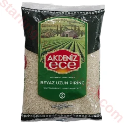Akdeniz Ece Beyaz Uzun Pirinç 800 gr - Akdeniz Ece