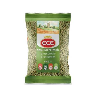 Akdeniz Ece Mercimek Yeşil 800 gr - 1