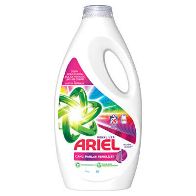 Ariel Canlı Parlak Renkliler Sıvı Deterjan 29 yıkama 1,45 L - 1