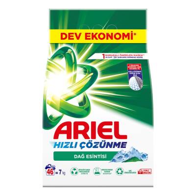 Ariel Toz Çamaşır Deterjanı Dağ Esintisi 46 Yıkama 7 kg - 1
