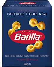 Barilla Yuvarlak Fiyonk Makarna (Farfalle Tonde) No:40 500g - Barilla