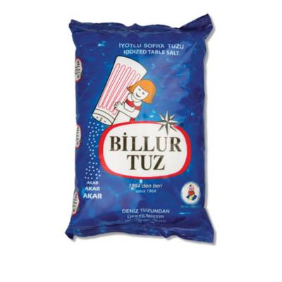 Billur Tuz Rafine İyotlu Sofra Tuzu 750 G - 1