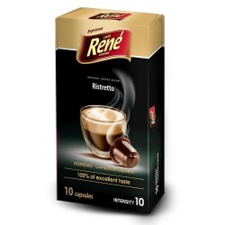 Cafe Rene Ristretto 10 capsules - Cafe Rene Creme