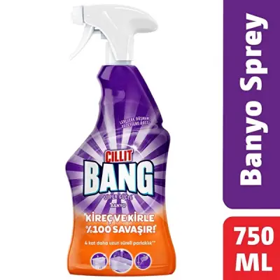Cillit Bang Süper Güçlü Banyo Kir ve Kireç Sökücü Sprey 750 ml - 1