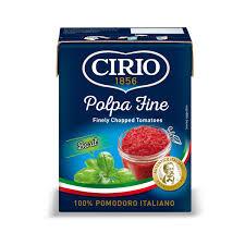 CIRIO Finely Chopped Tomatoes 390 gr - Cırıo