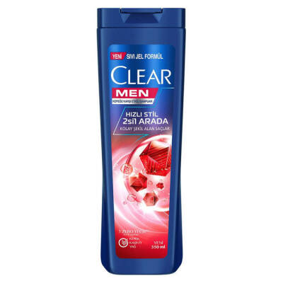Clear Men Şampuan Hızlı Stil 2in1 350 ml - 1