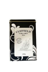 Cliffield Tea Earl Grey Tea Tin 450 gr - Cliffield