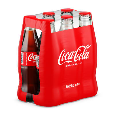 Coca Cola Orijinal Tat Cam Şişe 6x250 Ml - 1