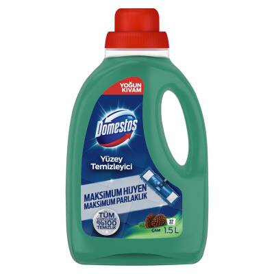 Domestos Yüzey Temizleyici Çam Maksimum Hijyen Tüm Yüzeyler için 1500 ML - 1
