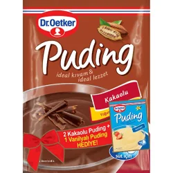 Dr.Oetker 2 Kakaolu +1 Vanilyalı Toz Karışım Puding 414 gr - Dr. Oetker