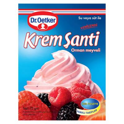Dr.Oetker Orman Meyveli Krem Şanti 72 gr - 1