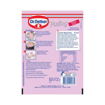 Dr.Oetker Orman Meyveli Puding Toz Karışımı 81 gr - 2
