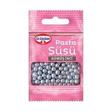 Dr.Oetker Pasta Süsü Gümüş İnci 10 gr - Dr. Oetker