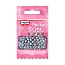 Dr.Oetker Pasta Süsü Gümüş İnci 10 gr - 1