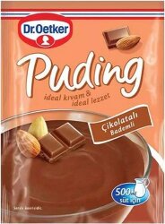 Dr.Oetker Puding Çikolatalı Bademli 104 gr - Dr. Oetker