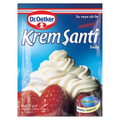 Dr.Oetker Sade Krem Şanti Poşet 72 gr - 1
