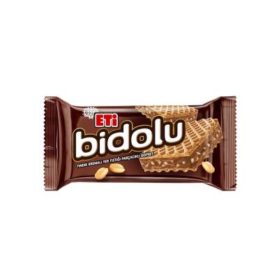 Eti Bidolu Fındık Kremalı Yer Fıstığı Parçacıklı Gofret 36 g - 1