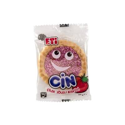 Eti Cin Çilekli Bisküvi 25 G - 1