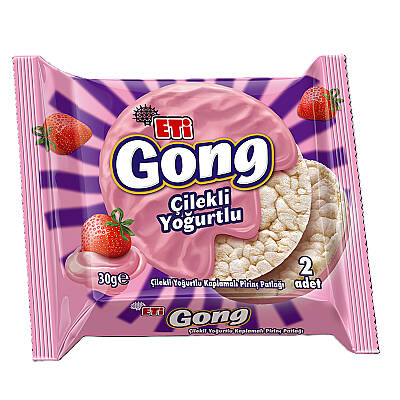Eti Gong Çilekli Yoğurtlu Kaplamalı 30 G - 1