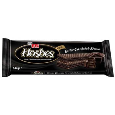 Eti Hoşbeş Bitter Çikolata Kremalı Gofret 142 G - 1