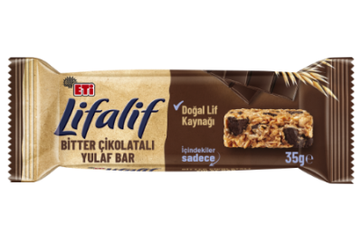 Eti Lifalif Bitter Çikolatalı Yulaf Bar 35 G - 1