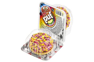 Eti Puf Renkli Granül Kaplamalı Marshmallow Bisküvi 18 G - 1