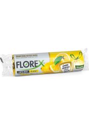 Florex Büzgülü Orta Boy Çöp Torbası Limon Kokulu (55X60cm) - Florex