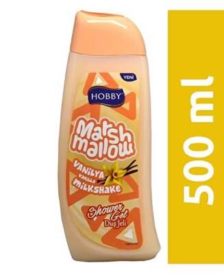Hobby Marshmailow Vanilya Aromalı Nemlendirici Tüm Ciltler İçin Kalıcı Kokulu Duş Jeli 500 ml - 1