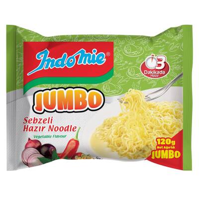 Indomie Jumbo Sebzeli Hazır Noodle 120 gr - 1