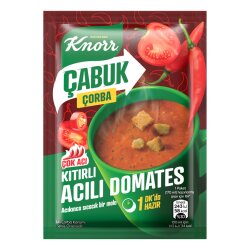Knorr Çabuk Çorba Kıtırlı Acılı Domates 22 gr - Knorr