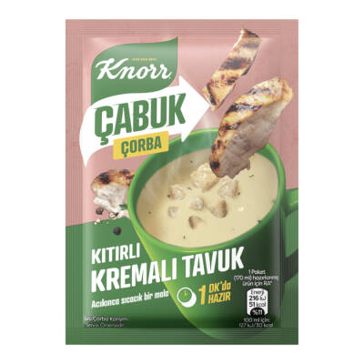 Knorr Çabuk Çorba Kıtırlı Kremalı Tavuk 18 G - 1