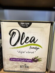 Olea Familya Kuru Sele Siyah Zeytin 9 kg - Olea