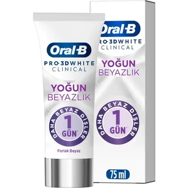 Oral-B Pro 3D White Clinical Yoğun Beyazlık Diş Macunu 75 ml - 1