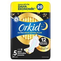 Orkid Ultra Gece Ekstra 4'lü Paket Ekstra Ped 20'li - Orkid