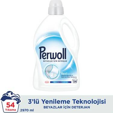 Perwoll Geliştirilmiş Beyaz Sıvı Çamaşır Detarjanı 2,97L - 1