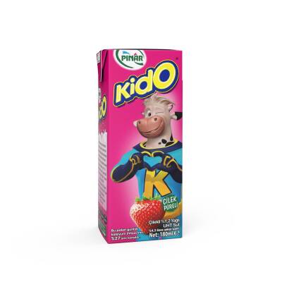 Pınar Kido Çilekli Süt 180 ml - 1