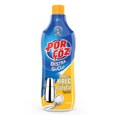 Porçöz Ekstra Güçlü Pas ve Kireç Çözücü 1 Litre - 1