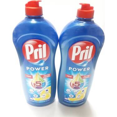 Pril Ultra Güç Limonlu Buşalık Deterjanı 2'li Avantaj Paket 653 ml - 1
