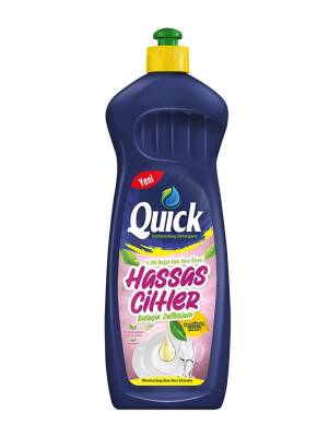 Quıck Hassas Ciltler Sarı Limon Kokulu Bulaşık Deterjanı 650 ml - 1