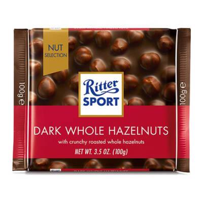 Ritter Sport Dark Whole Hazelnuts 100 Gr - 1