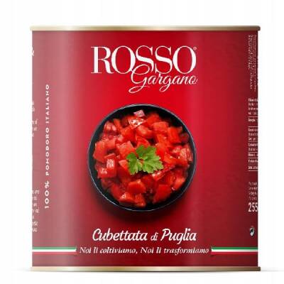 Rosso Gargano Doğranmış Domates 2500 gram - 1