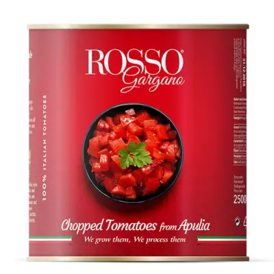 Rosso Gargano Doğranmış Domates 2500 gram - 1
