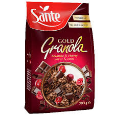 Sante Gold Granola Brownie & Cherry 300 gr - Sante 