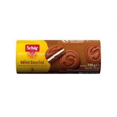 Schar Glutensiz Mini Sorrisi Kaymaklı Çikolatalı Bisküvi 100 gr - 1