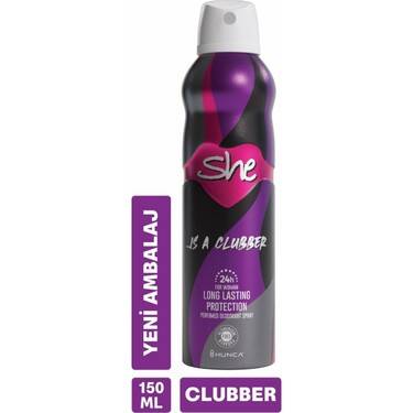She Kadın Is A Clubber Deodorant 150 ml - 1