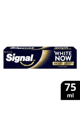 Signal Diş Macunu White Now Gold Anında 3 Kat Işıltı 75 ml - 1