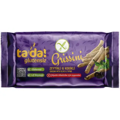  Tada Glutensiz Zeytinli ve Kekikli Grissini 75 gram - 1