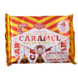 Tunnock's Caramel Wafer 4'lü Paket - Tunnock's