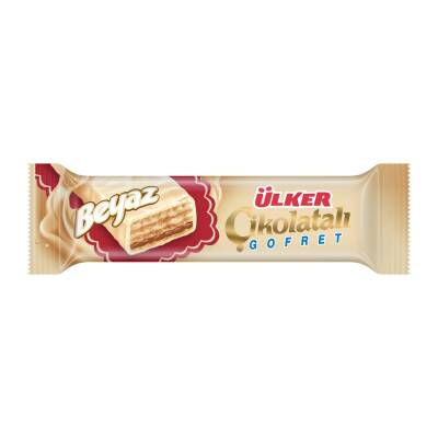 Ülker Beyaz Çikolatalı Fındıklı Kremalı Gofret 35 G - 1