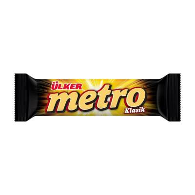 Ülker Metro Sütlü Çikolatalı Kaplı Karamel & Nugalı Bar 36 G - 1